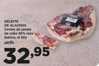 Alimerka Deleite de alacena - centro de jamón de cebo 50% raza iberica oferta