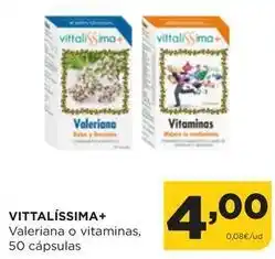 Alimerka Vittalissima+ - valeriana o vitaminas, 50 cápsulas oferta