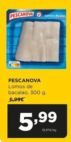 Alimerka Pescanova - lomos de bacalao oferta