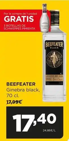 Alimerka Beefeater - ginebra black oferta