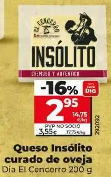 Dia Dia el cencerro - queso insolito curado de oveja oferta