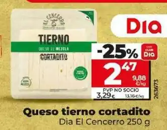 Dia Dia el cencerro - queso tierno cortadito oferta