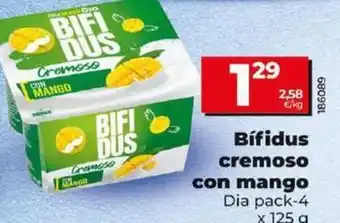 Dia Dia - bífidus cremoso con mango oferta