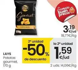 Eroski Lay's - patatas gourmet oferta