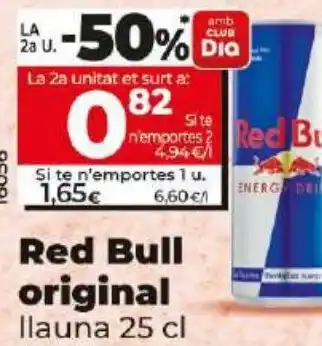 Dia Red Bull original oferta