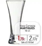 Cuevas Cash Martigues - vaso cerveza oferta