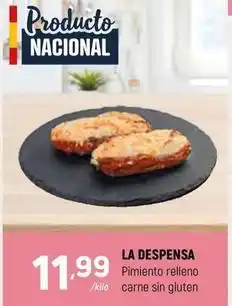 Coviran La despensa - pimiento relleno carne sin gluten oferta