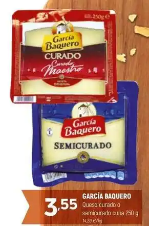 Coviran García baquero - queso curado o semicurado cuña oferta