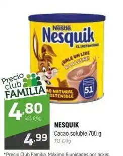 Coviran Nestlé - nesquik cacao soluble oferta