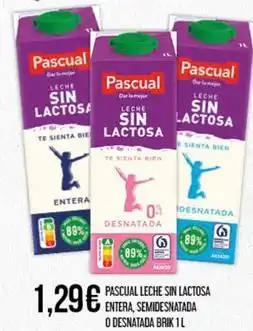 Claudio Pascual - leche sin lactosa entera, semidesnatada o desnatada oferta