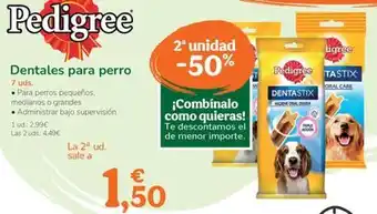 TiendAnimal Pedigree - dentales para perro oferta