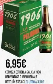 Claudio Estrella galicia - cerveza estrella galicia 1096 red vintage o irish red ale oferta