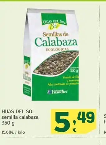 HiperDino HIJAS DEL SOL semilla calabaza, oferta