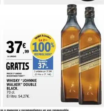 E.Leclerc WHISKY "JOHNNIE WALKER" DOUBLE BLACK. oferta