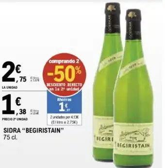 E.Leclerc SIDRA "BEGIRISTAIN" 75 cl. oferta