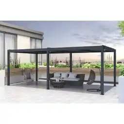 Brico Depôt Cazeboo pérgola bioclimática santa 600s300 cinzento antracite oferta