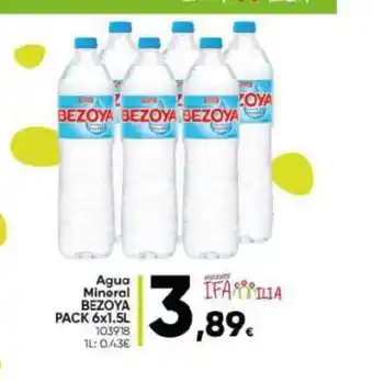 Family Cash Agua Mineral BEZOYA oferta