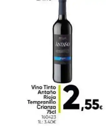 Family Cash Vino Tinto Antaño Rioja Tempranillo Crianza 75cl oferta