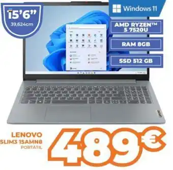 Pascual Martí LENOVO SLIM3 15AMN8 PORTÁTIL oferta