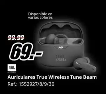 MediaMarkt Auriculares True Wireless Tune Beam oferta