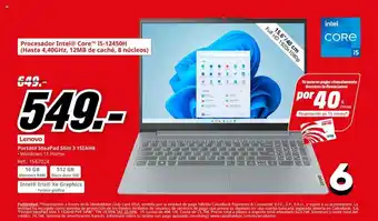MediaMarkt Portátil IdeaPad Slim 3 15IAH8 oferta