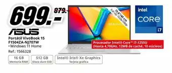 MediaMarkt Portátil VivoBook 15 F1504ZA-NJ707W oferta