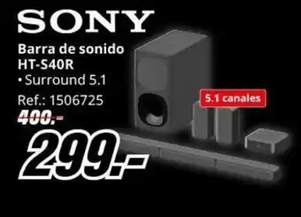 MediaMarkt Barra de sonido HT-S40R oferta
