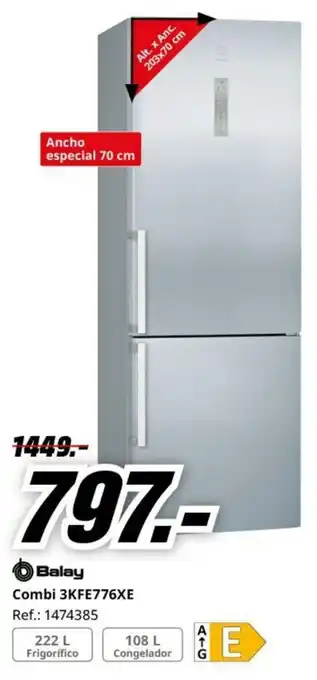 MediaMarkt Combi 3KFE776XE oferta