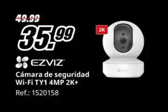 MediaMarkt Cámara de seguridad Wi-Fi TY1 4MP 2K+ oferta