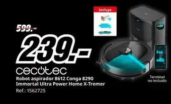 MediaMarkt Robot aspirador 8612 Conga 8290 Immortal Ultra Power Home X-Tremer Ref.: 1562725 oferta