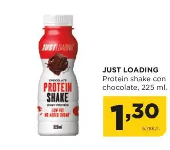 Alimerka JUST LOADING Protein shake con chocolate, 225 ml. oferta