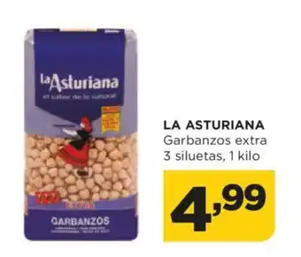 Alimerka LA ASTURIANA Garbanzos extra 3 siluetas, 1 kilo oferta