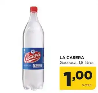 Alimerka LA CASERA Gaseosa, 1,5 litros oferta