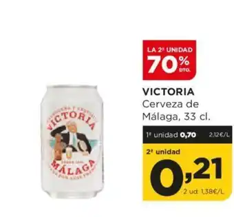 Alimerka VICTORIA Cerveza de Málaga, 33 cl. oferta