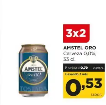 Alimerka AMSTEL ORO Cerveza 0,0%, oferta