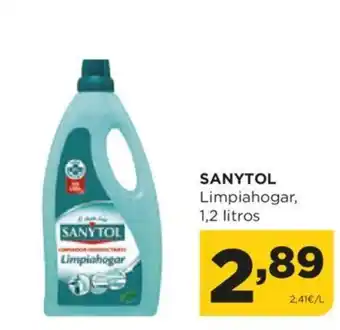 Alimerka SANYTOL Limpiahogar, 1,2 litros oferta