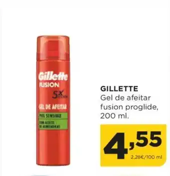 Alimerka GILLETTE Gel de afeitar fusion proglide, oferta