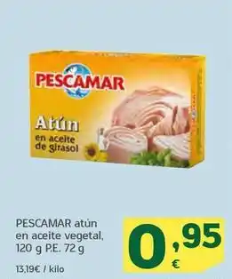 HiperDino Pescamar - atún en aceite vegetal oferta