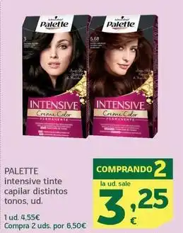 HiperDino Palette - intensive tinte capilar distintos tonos oferta