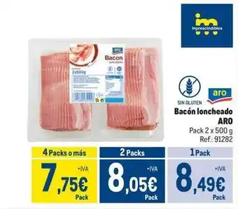 Makro Aro - bacón loncheado oferta