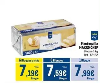 Makro Makro - chef mantequilla oferta