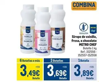 Makro Metro chef - chef sirope de vainilla, fresa, o chocolate oferta