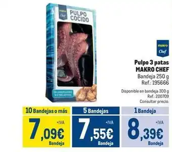 Makro Makro - pulpo 3 patas oferta