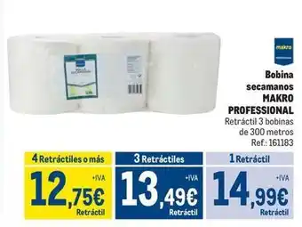 Makro Makro - bobina secamanos oferta