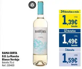 Makro Rama corta - d.o. la mancha blanco verdejo oferta