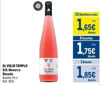 Makro El viejo templo - d.o. navarra rosado oferta