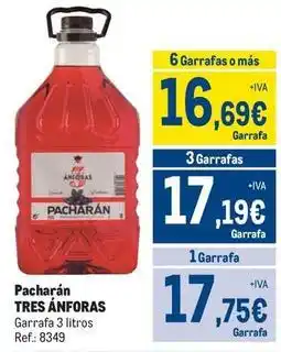 Makro Tres anforas - pacharán oferta