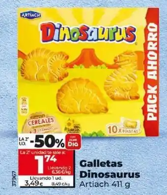 Dia Artiach - galletas dinosaurus oferta