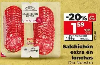 Dia Dia nuestra alacena - salchichon extra en lonchas oferta