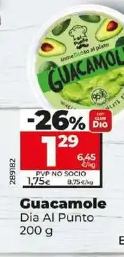 Dia Dia al punto - guacamole oferta